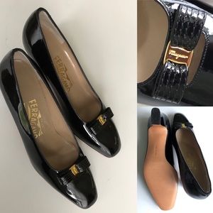 NWOB FERRAGAMO SALVATORE Leather Shoes Size 7 B